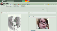 Desktop Screenshot of hellsoutcast.deviantart.com