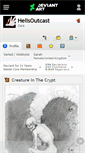 Mobile Screenshot of hellsoutcast.deviantart.com