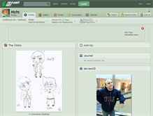 Tablet Screenshot of nicht.deviantart.com