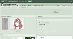 Desktop Screenshot of fem-romano-letizia.deviantart.com