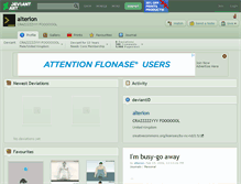 Tablet Screenshot of alterion.deviantart.com