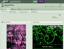 Tablet Screenshot of missjennifyre.deviantart.com