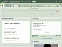 Tablet Screenshot of daymoose.deviantart.com