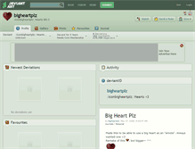 Tablet Screenshot of bigheartplz.deviantart.com