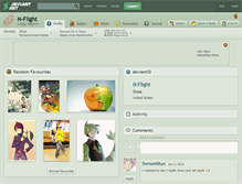 Tablet Screenshot of n-flight.deviantart.com