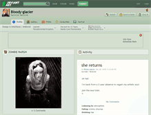 Tablet Screenshot of bloody-glacier.deviantart.com