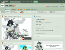Tablet Screenshot of lunardiaries.deviantart.com