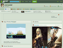 Tablet Screenshot of everwander.deviantart.com