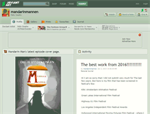 Tablet Screenshot of mandarinmannen.deviantart.com