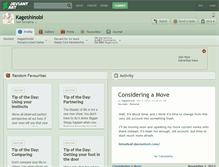 Tablet Screenshot of kageshinobi.deviantart.com