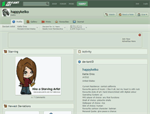 Tablet Screenshot of happykeiko.deviantart.com