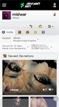 Mobile Screenshot of mishear.deviantart.com