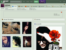 Tablet Screenshot of mishear.deviantart.com