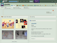 Tablet Screenshot of mime998.deviantart.com