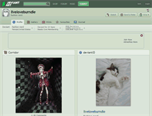 Tablet Screenshot of liveloveburndie.deviantart.com