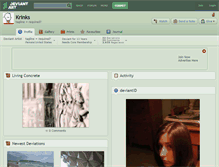 Tablet Screenshot of krinks.deviantart.com