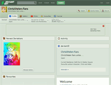 Tablet Screenshot of chrisxhelen-fans.deviantart.com