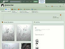 Tablet Screenshot of dorama-chan.deviantart.com