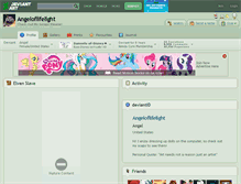 Tablet Screenshot of angeloflifelight.deviantart.com