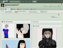 Tablet Screenshot of narutouzumaki63037.deviantart.com