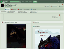 Tablet Screenshot of munthewerewolf.deviantart.com