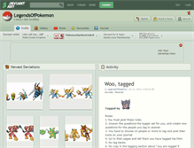 Tablet Screenshot of legendsofpokemon.deviantart.com