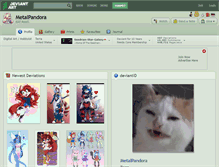 Tablet Screenshot of metalpandora.deviantart.com