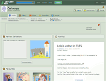 Tablet Screenshot of cartoonyy.deviantart.com