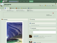 Tablet Screenshot of johnwarren.deviantart.com