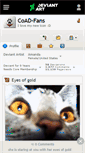 Mobile Screenshot of coad-fans.deviantart.com
