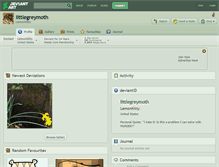 Tablet Screenshot of littlegreymoth.deviantart.com