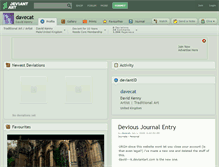 Tablet Screenshot of davecat.deviantart.com