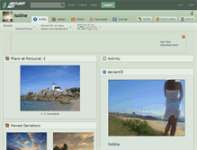 Tablet Screenshot of isoline.deviantart.com