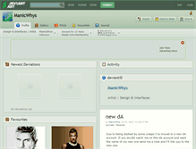 Tablet Screenshot of manicwhys.deviantart.com