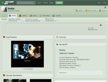 Tablet Screenshot of bodus.deviantart.com