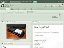Tablet Screenshot of damiangray.deviantart.com