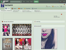 Tablet Screenshot of kamilaahsg.deviantart.com