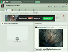 Tablet Screenshot of crash-and-burn-baby.deviantart.com