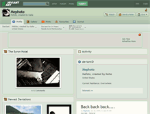 Tablet Screenshot of mephoto.deviantart.com