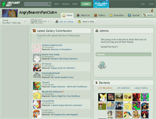 Tablet Screenshot of angrybeaversfanclub.deviantart.com