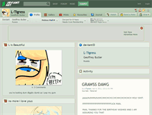 Tablet Screenshot of l-tigress.deviantart.com