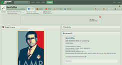 Desktop Screenshot of newcoffee.deviantart.com
