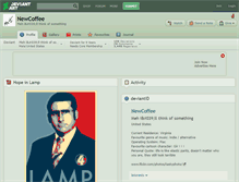 Tablet Screenshot of newcoffee.deviantart.com