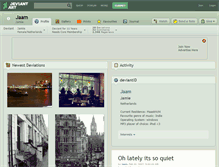 Tablet Screenshot of jaam.deviantart.com