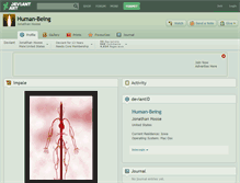 Tablet Screenshot of human-being.deviantart.com