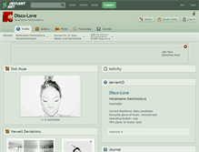 Tablet Screenshot of disco-love.deviantart.com