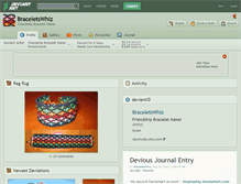 Tablet Screenshot of braceletswhiz.deviantart.com