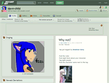 Tablet Screenshot of dawn-child.deviantart.com