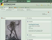 Tablet Screenshot of onewingedarchangel.deviantart.com