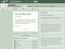 Tablet Screenshot of gentlebite.deviantart.com